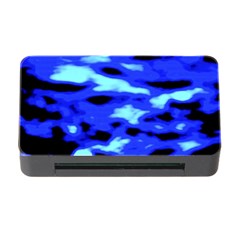 Blue Waves Abstract Series No11 Memory Card Reader With Cf by DimitriosArt