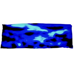 Blue Waves Abstract Series No11 Body Pillow Case (dakimakura) by DimitriosArt