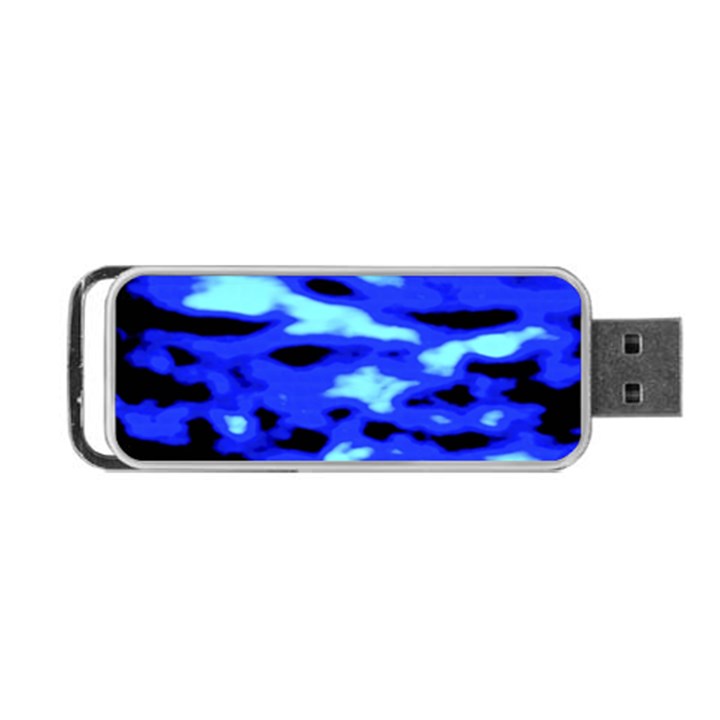 Blue Waves Abstract Series No11 Portable USB Flash (One Side)