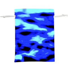 Blue Waves Abstract Series No11  Lightweight Drawstring Pouch (xl) by DimitriosArt