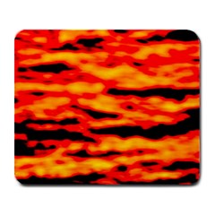 Red  Waves Abstract Series No14 Large Mousepads by DimitriosArt