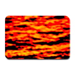 Red  Waves Abstract Series No14 Plate Mats by DimitriosArt