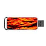 Red  Waves Abstract Series No14 Portable USB Flash (One Side) Front