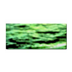 Green  Waves Abstract Series No13 Hand Towel by DimitriosArt