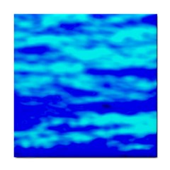 Blue Waves Abstract Series No12 Tile Coaster by DimitriosArt