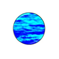 Blue Waves Abstract Series No12 Hat Clip Ball Marker by DimitriosArt