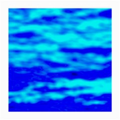 Blue Waves Abstract Series No12 Medium Glasses Cloth by DimitriosArt