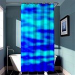 Blue Waves Abstract Series No12 Shower Curtain 36  x 72  (Stall)  Curtain(36 X72 ) - 33.26 x66.24  Curtain(36 X72 )