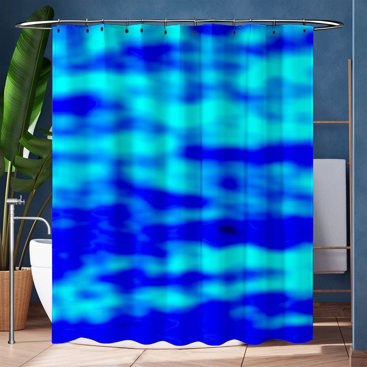 Blue Waves Abstract Series No12 Shower Curtain 60  x 72  (Medium) 