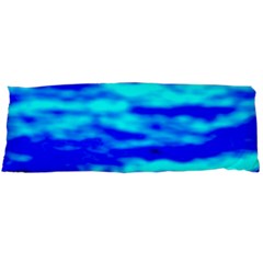 Blue Waves Abstract Series No12 Body Pillow Case (dakimakura) by DimitriosArt