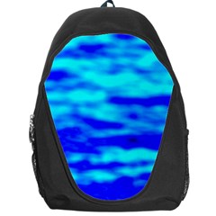 Blue Waves Abstract Series No12 Backpack Bag by DimitriosArt