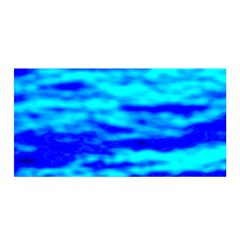 Blue Waves Abstract Series No12 Satin Wrap by DimitriosArt