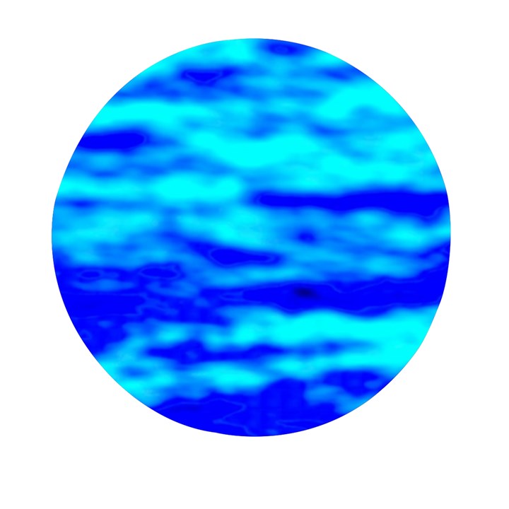 Blue Waves Abstract Series No12 Mini Round Pill Box