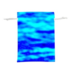 Blue Waves Abstract Series No12 Lightweight Drawstring Pouch (m) by DimitriosArt