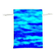 Blue Waves Abstract Series No12 Lightweight Drawstring Pouch (l) by DimitriosArt