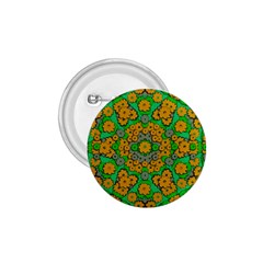 Stars Of Decorative Colorful And Peaceful  Flowers 1 75  Buttons by pepitasart