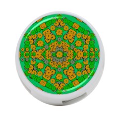 Stars Of Decorative Colorful And Peaceful  Flowers 4-port Usb Hub (one Side) by pepitasart