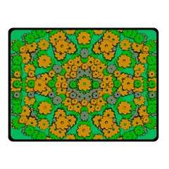 Stars Of Decorative Colorful And Peaceful  Flowers Fleece Blanket (small) by pepitasart