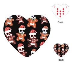 Zanoskull - Gingerbread Mon Playing Cards Single Design (heart) by Roxzanoart