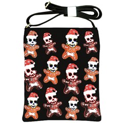 Zanoskull - Gingerbread Mon Shoulder Sling Bag by Roxzanoart