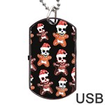 Zanoskull - Gingerbread MON Dog Tag USB Flash (Two Sides) Front