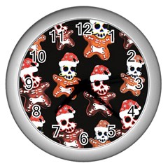 Zanoskull - Gingerbread Mon Wall Clock (silver)