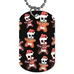 Zanoskull - Gingerbread Mon Dog Tag (one Side) by Roxzanoart