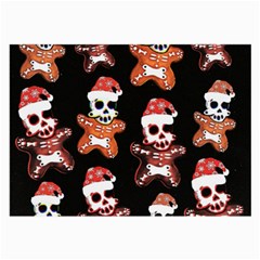 Zanoskull - Gingerbread Mon Large Glasses Cloth by Roxzanoart