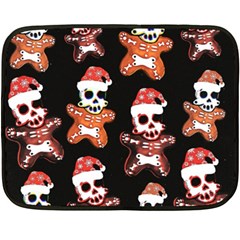 Zanoskull - Gingerbread Mon Double Sided Fleece Blanket (mini)  by Roxzanoart