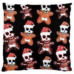 Zanoskull - Gingerbread Mon Large Cushion Case (one Side) by Roxzanoart