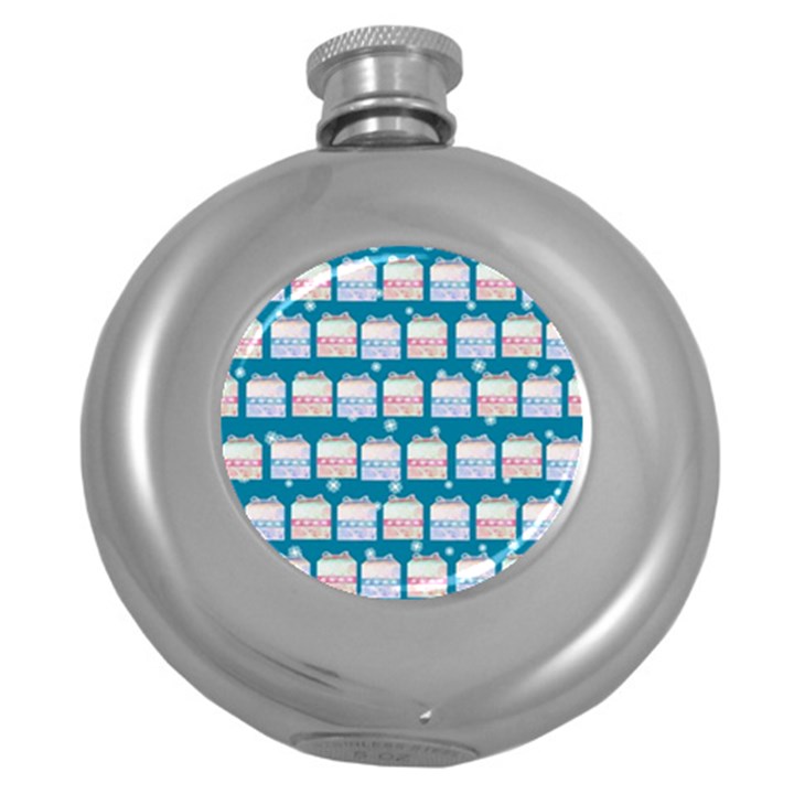 Gift Boxes Round Hip Flask (5 oz)