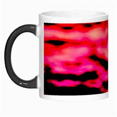 Red  Waves Abstract Series No15 Morph Mugs by DimitriosArt