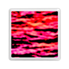 Red  Waves Abstract Series No15 Memory Card Reader (square) by DimitriosArt