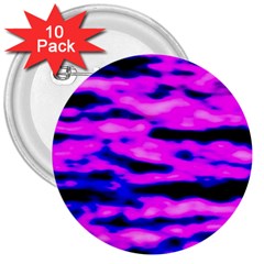 Purple  Waves Abstract Series No6 3  Buttons (10 Pack)  by DimitriosArt