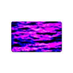 Purple  Waves Abstract Series No6 Magnet (name Card) by DimitriosArt