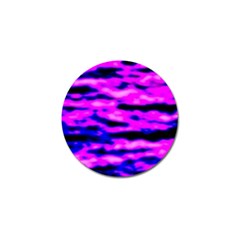 Purple  Waves Abstract Series No6 Golf Ball Marker by DimitriosArt