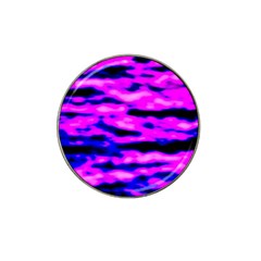 Purple  Waves Abstract Series No6 Hat Clip Ball Marker by DimitriosArt