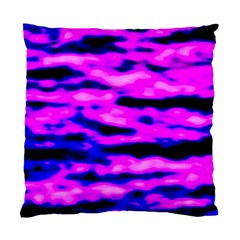 Purple  Waves Abstract Series No6 Standard Cushion Case (one Side) by DimitriosArt