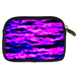 Purple  Waves Abstract Series No6 Digital Camera Leather Case Back