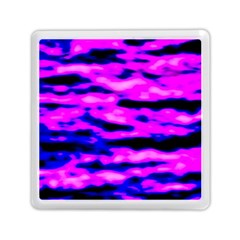 Purple  Waves Abstract Series No6 Memory Card Reader (square) by DimitriosArt