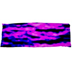 Purple  Waves Abstract Series No6 Body Pillow Case Dakimakura (two Sides) by DimitriosArt