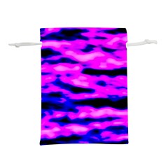 Purple  Waves Abstract Series No6 Lightweight Drawstring Pouch (l) by DimitriosArt