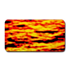 Red  Waves Abstract Series No16 Medium Bar Mats by DimitriosArt