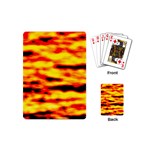 Red  Waves Abstract Series No16 Playing Cards Single Design (Mini) Back