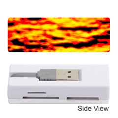 Red  Waves Abstract Series No16 Memory Card Reader (stick) by DimitriosArt