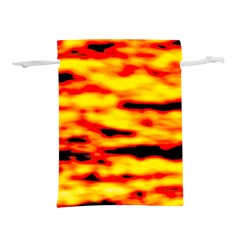 Red  Waves Abstract Series No16 Lightweight Drawstring Pouch (s) by DimitriosArt