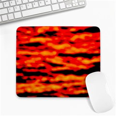 Red  Waves Abstract Series No17 Large Mousepads by DimitriosArt