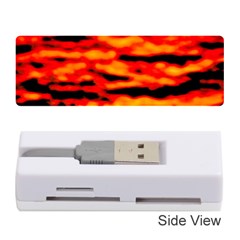 Red  Waves Abstract Series No17 Memory Card Reader (stick) by DimitriosArt