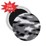 Black Waves Abstract Series No 1 2.25  Magnets (100 pack)  Front