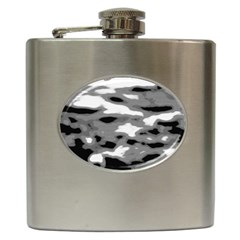 Black Waves Abstract Series No 1 Hip Flask (6 Oz) by DimitriosArt